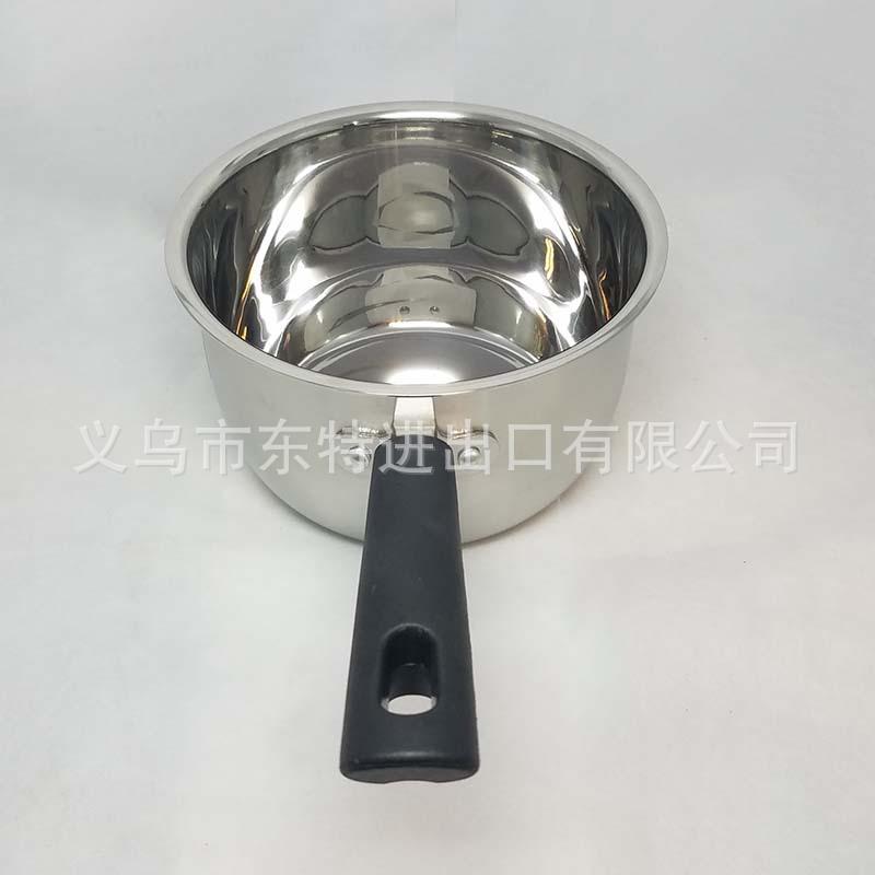 Factory direct sales of stainless steel glass lid single-handle milk pot, high-end gift noodle cooking pot, uncoated pot Application Scenario