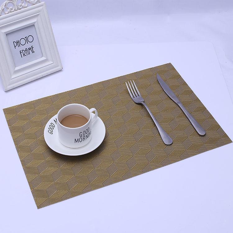 特斯林餐垫PVC餐垫 餐厅酒店防滑西餐垫餐具装饰隔热杯垫厂家批发