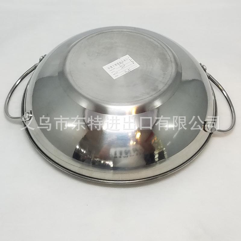 Factory direct sales of stainless steel bars, hotels, restaurants, double-eared flat-bottomed dry POTS, alcohol POTS, high-quality single-person POTS details Picture