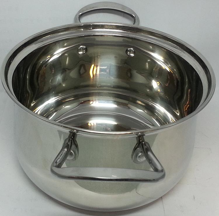 Factory direct sales of stainless steel bottom luxury glass lid household soup POTS and stewing POTS, export stainless steel cookware Application Scenario
