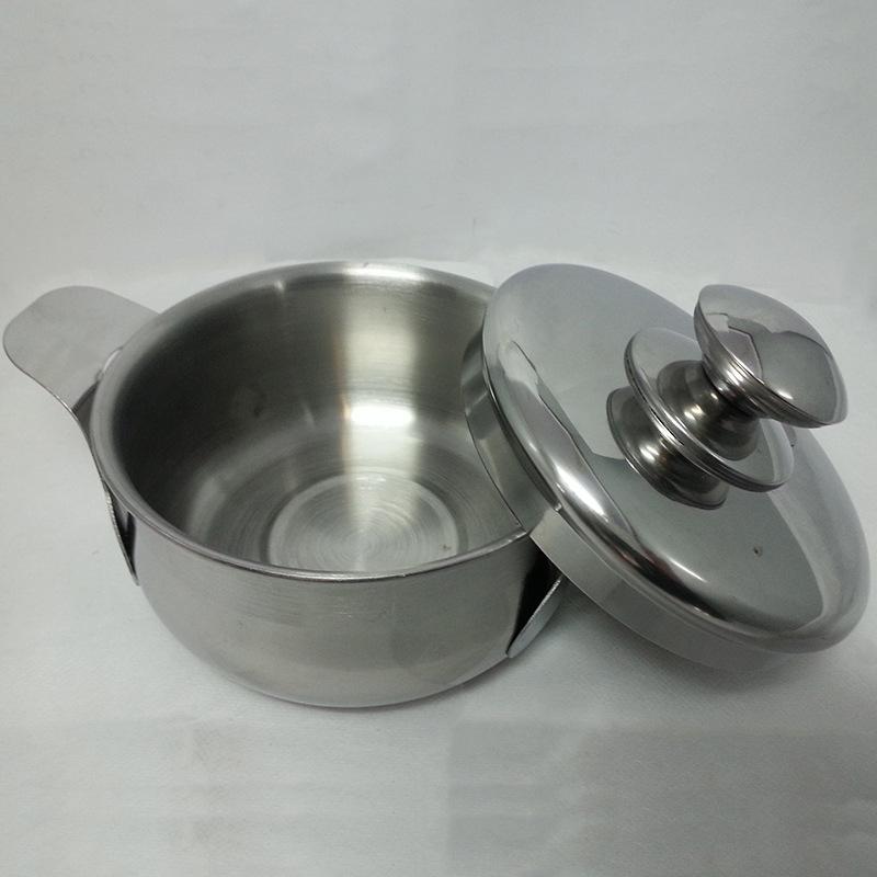 Factory direct sales of flat ear pot, four-piece set, stainless steel household multi-purpose soup pot, all-steel lid stewing pot Application Scenario