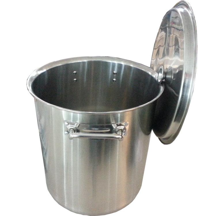 Factory direct sales of stainless steel full-sized soup buckets 3.0 with a double bottom and steel handle, luxurious slanted soup buckets, and extra-thick boiling broth buckets Application Scenario