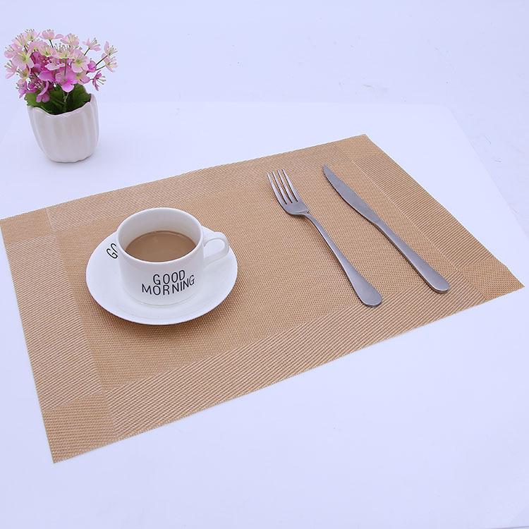 经典热销PVC环保西餐垫杯垫特斯林对角框隔热餐桌垫源头厂家Z005详情图9