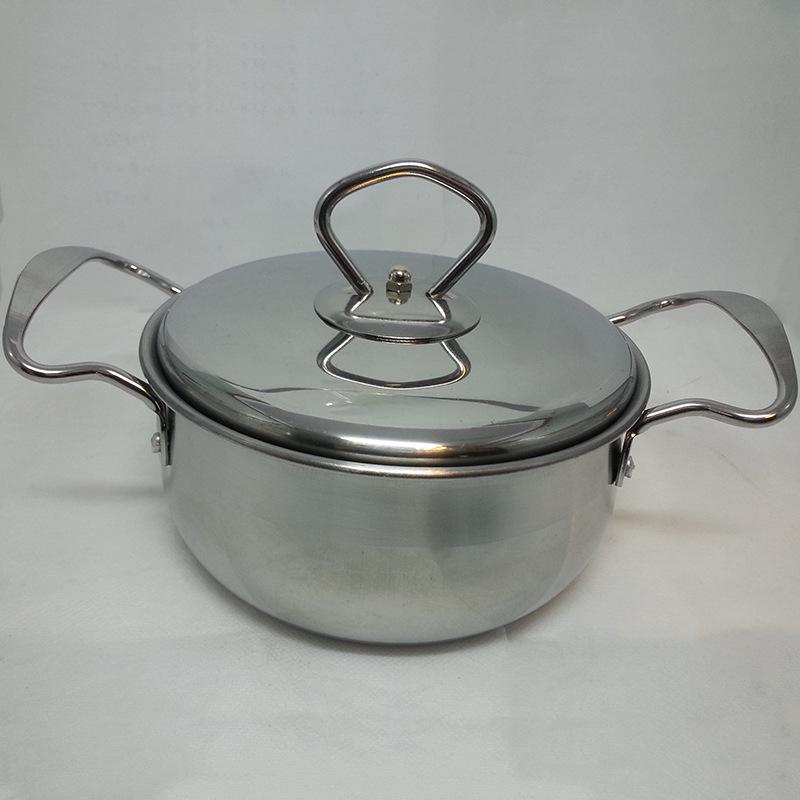 Factory direct sales of stainless steel pot set, four-piece set, wire ear pot, all-steel lid, household multi-purpose stewing and soup pot Application Scenario