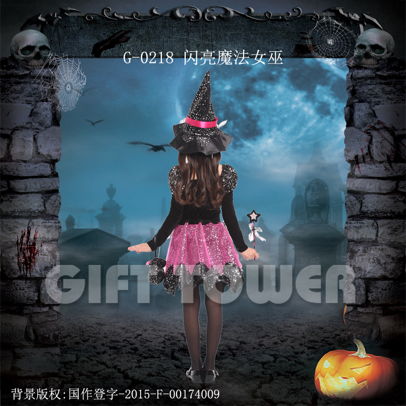 Hwan-you, costume and costume dance hero performance costume,G-0218 Shining Magic Witch Role-playing costume, Halloween performance costume Item Picture