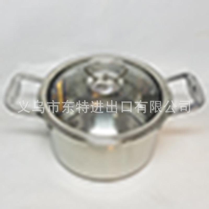 Factory direct sales of stainless steel non-magnetic double-bottom premium soup pot, household multi-purpose noodle cooking pot, soup making gift pot details Picture