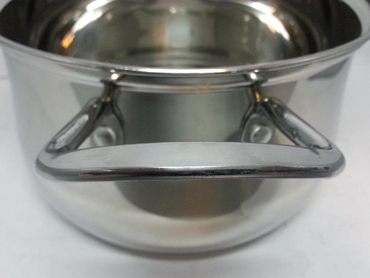 Factory direct sales of stainless steel bottom luxury glass lid household soup POTS and stewing POTS, export stainless steel cookware Item Picture