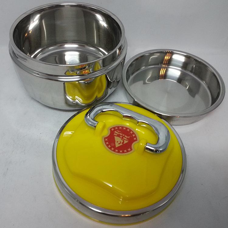 Factory direct sales of stainless steel Hong Kong-style lunch boxes, student lunch boxes, and household multi-purpose insulated hand-held lunch boxes details Picture