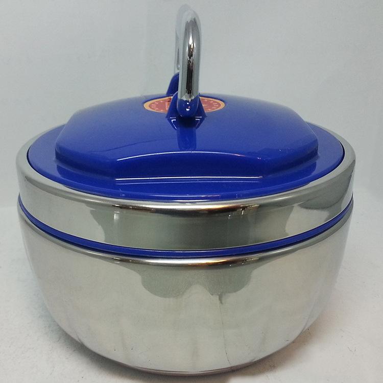 Factory direct sales of stainless steel Hong Kong-style lunch boxes, student lunch boxes, and household multi-purpose insulated hand-held lunch boxes Item Picture