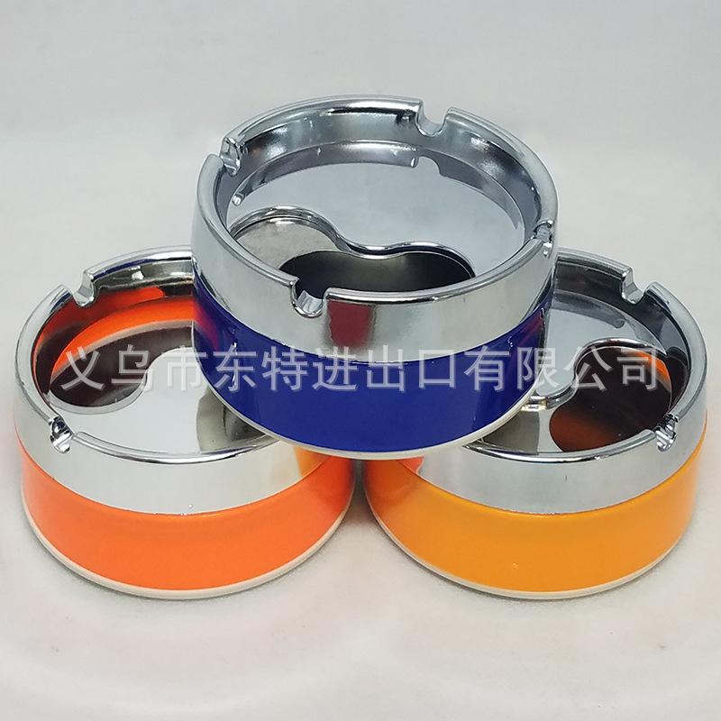 Factory direct sales of stainless steel rotary seal ashtrays, colorful gift ashtrays for bars, hotels and KTVS Application Scenario