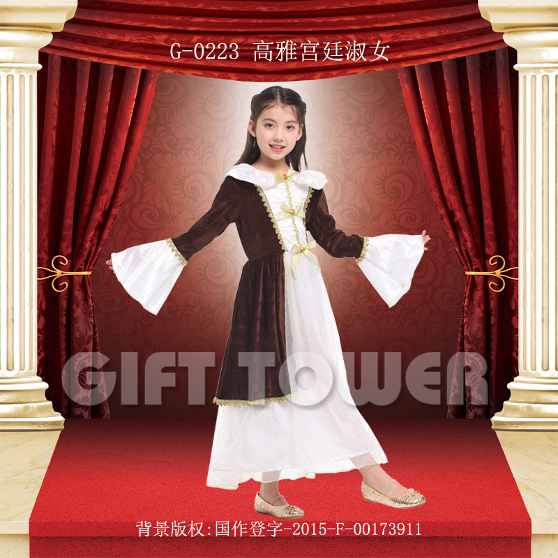 Hwan-woo Carnival Costume, Masquerade Ball Hero Performance costume,G-0223 Elegant Court Lady cosplay costume Item Picture
