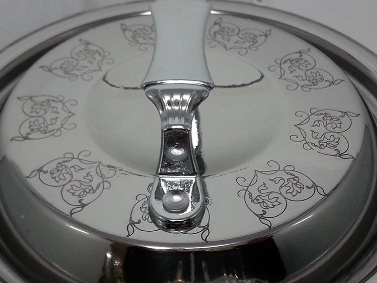Factory direct sales of stainless steel magnolia pot, thickened double-bottom soup pot, European-style all-steel lid pot, high-end gift pot Item Picture