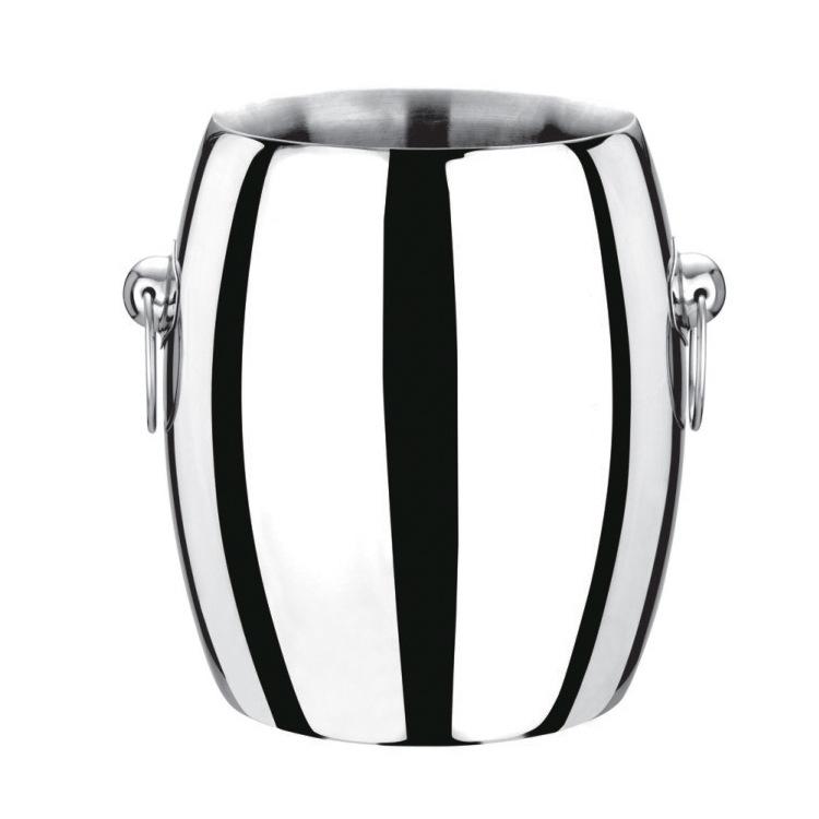 Factory direct sales of stainless steel French double-eave champagne barrels, hotel, KTV and bar ice cube barrels, double-layer insulated champagne barrels
