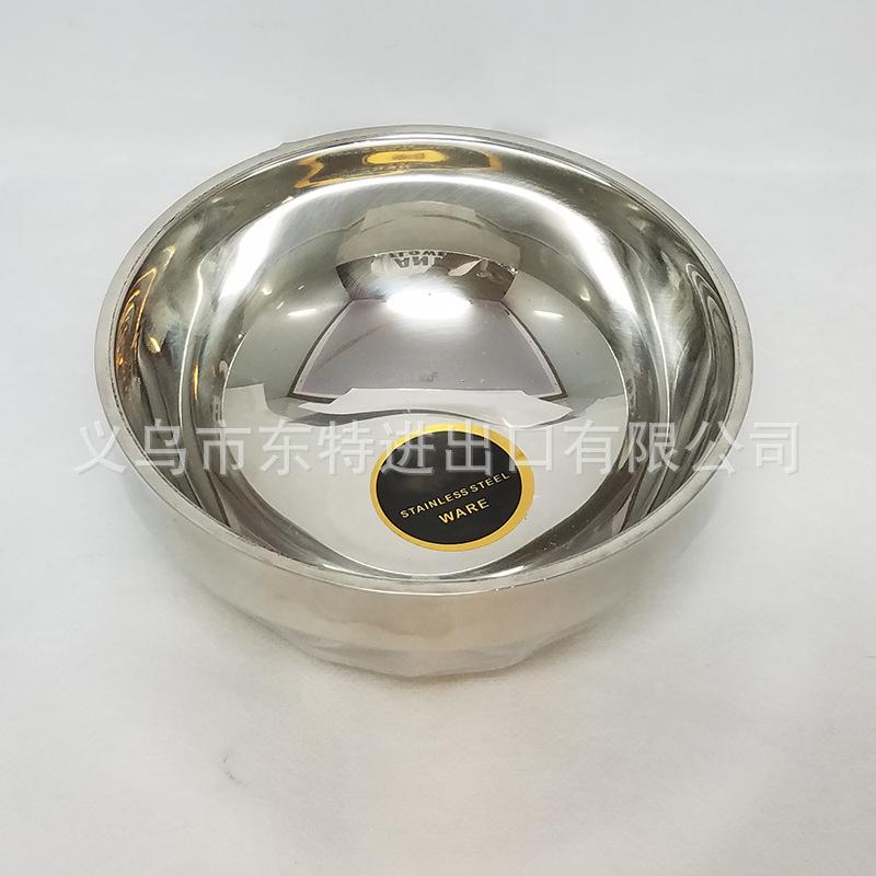 Factory direct sales of stainless steel diamond bowls, non-magnetic double-layer new anti-scald bowls, diamond-shaped welded edge bowls, high-end tableware details Picture