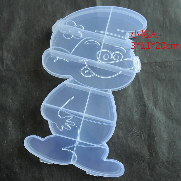 PVC透明塑料首饰盒/储物整理收纳盒/实用药盒/DIY手工串珠盒子白底实物图