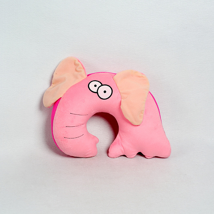 Custom Children's Foam Particle Toy U-Shaped Pillow Animal Neck Pillow Baby Neck Pillow Embroidery Travel Pillow undefined