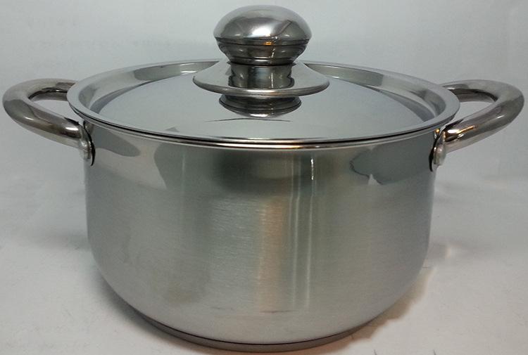 Factory direct sales of stainless steel eight-piece set, all-steel lid pot, soup pot, household multi-functional stewing pot, high-end gift pot Specification image