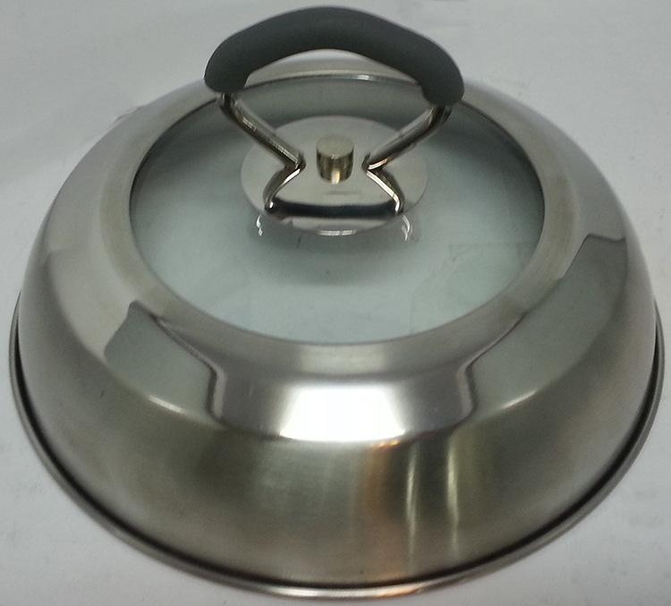Factory direct sales of 8-piece set of stainless steel bottom combination cover silicone handle, 18-24cm high-end gift pot stewing pot Item Picture