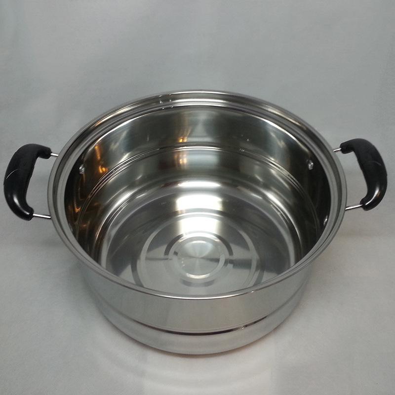 Factory direct sales of stainless steel magnetic double-layer single-grate steamers, wholesale of goods from street stalls and around the world, all-steel lid steamers Item Picture
