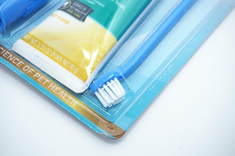 Pet Products Pet Products Pet toothpaste toothbrush Mouth wash 4-piece edible beef smell dog bad breath tartar cleaning products Specification drawing