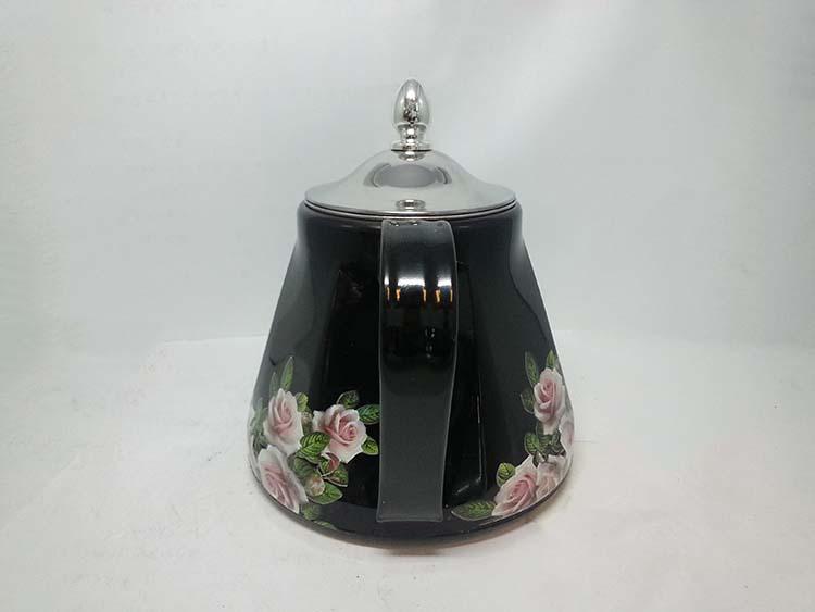 Factory direct sales of stainless steel hexagonal teapots, colored inlaid teapots, court classical flower teapots, and special teapots Application Scenario