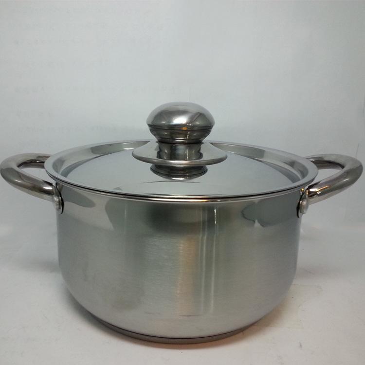 Factory direct sales of stainless steel eight-piece set, all-steel lid pot, soup pot, household multi-functional stewing pot, high-end gift pot details Picture