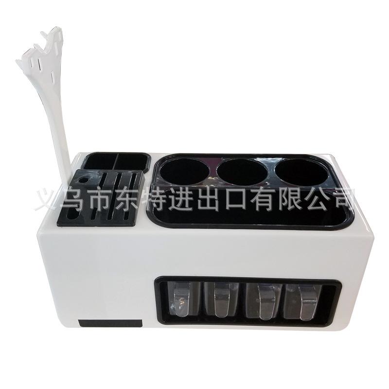 Multi-functional kitchen storage rack, plastic set, seasoning box, kitchenware combination storage rack, shelving rack set Application Scenario