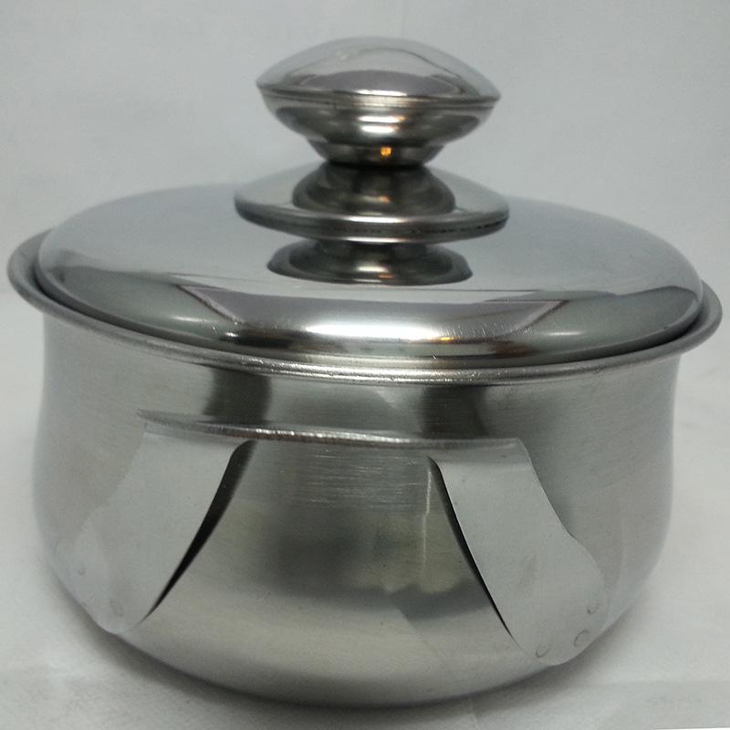 Factory direct sales of flat ear pot, four-piece set, stainless steel household multi-purpose soup pot, all-steel lid stewing pot Item Picture