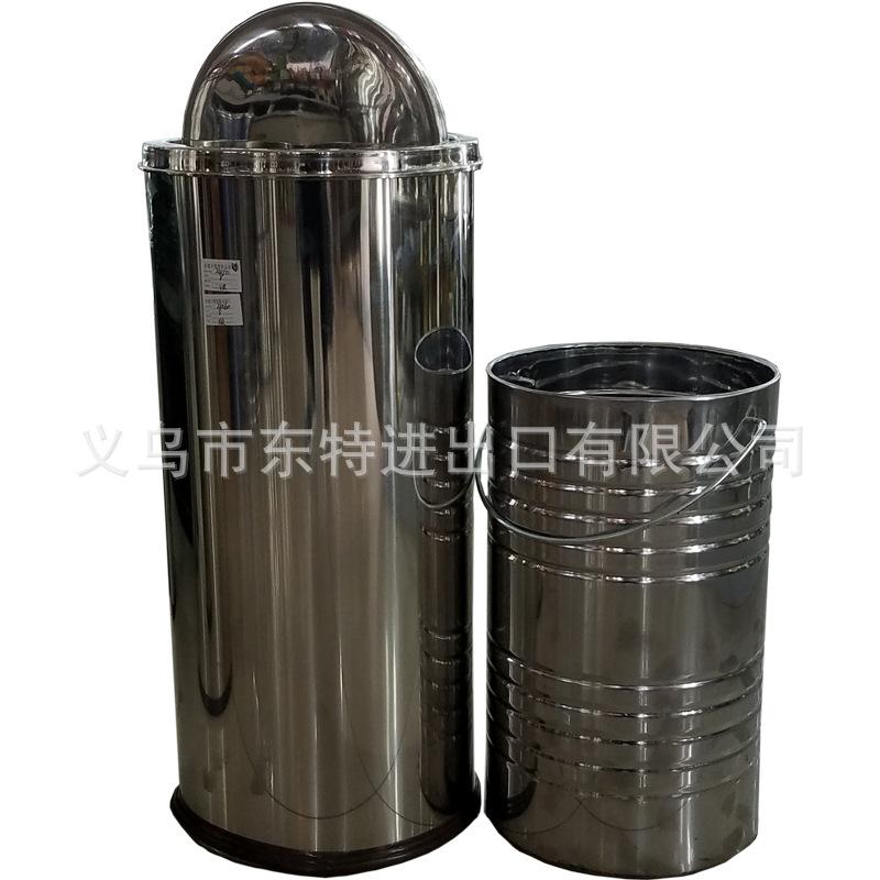 厂家直销不锈钢翻盖垃圾桶家用宾馆酒店商场果皮桶高档卫生桶