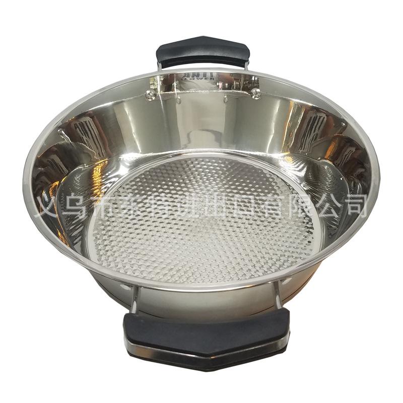Factory direct sales of stainless steel double-ear hot pot, non-magnetic clear soup pot, household multi-purpose soup pot, gift pot Specification image