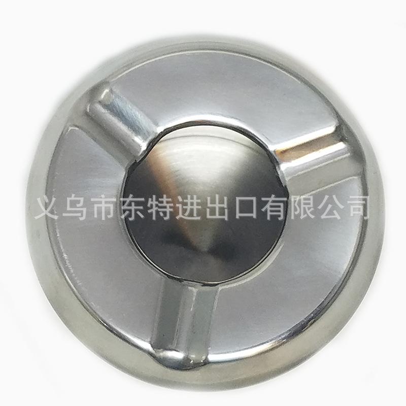 不锈钢加厚烟灰缸大容量带盖烟灰杯酒店ktv金属烟灰缸细节图
