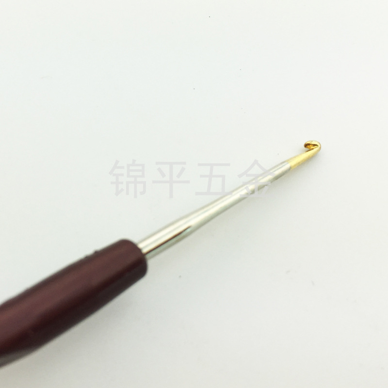 厂家直销 小号特细镀金钩针 蕾丝编织工具DIY套装产品图