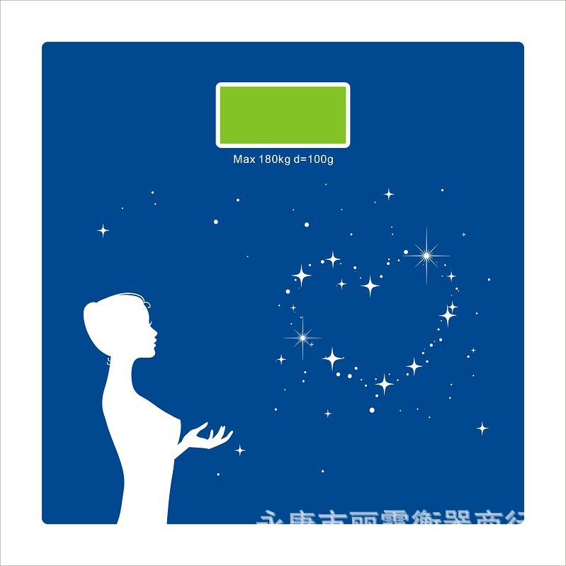 2015K电子称体重秤家用人体健康秤 透明玻璃人体秤 礼品定制LOGO