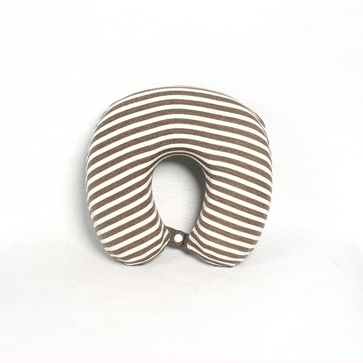 New Stripe U-Shaped Pillow Memory Cotton Nap Pillow Slow Rebound Sleep Pillow To Protect Cervical Spine U-Shaped Travel Pillow Manufacturers Wholesale details Picture