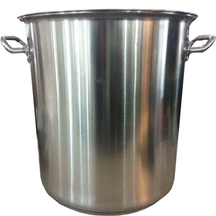 Factory direct sales of stainless steel full-sized soup buckets 3.0 with a double bottom and steel handle, luxurious slanted soup buckets, and extra-thick boiling broth buckets Specification image