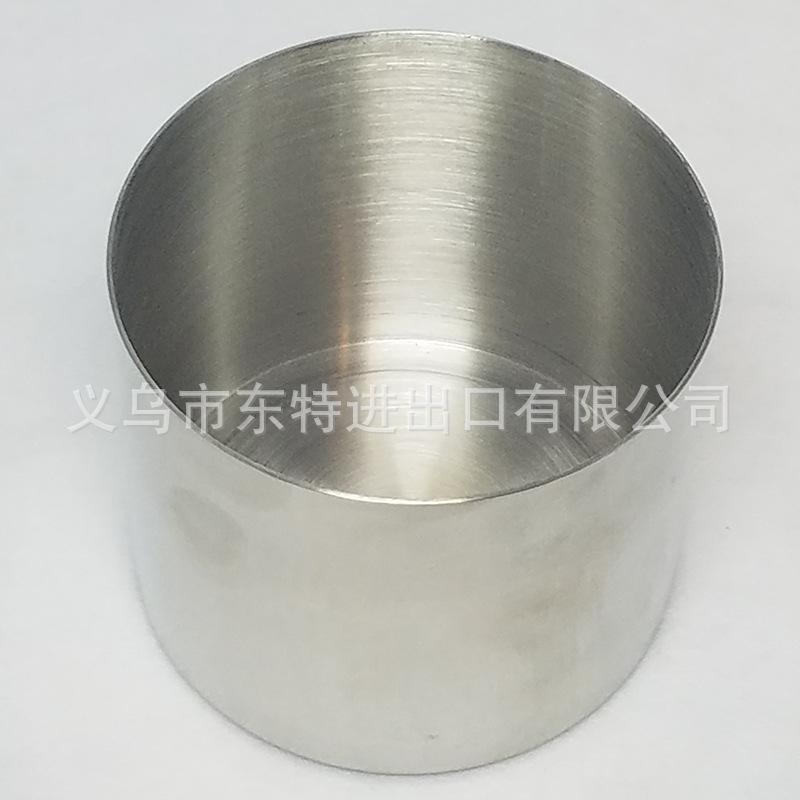 不锈钢加厚烟灰缸大容量带盖烟灰杯酒店ktv金属烟灰缸白底实物图