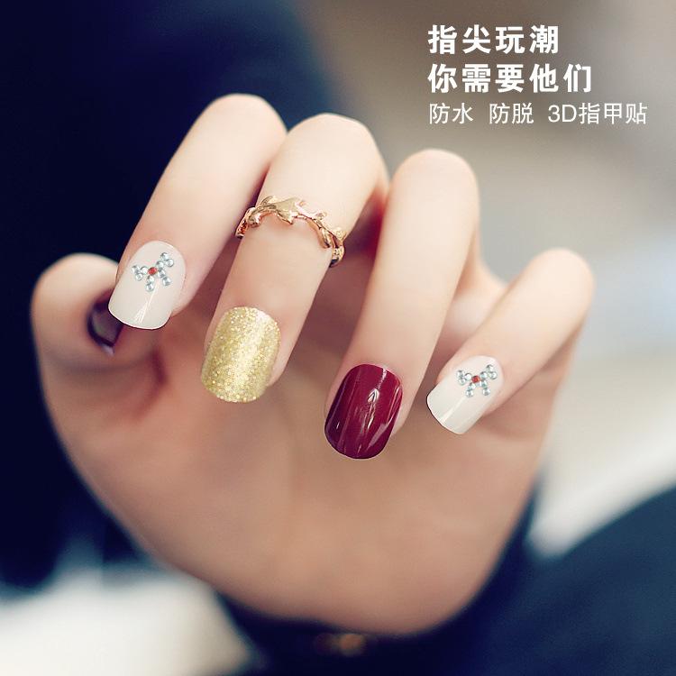 Nail diamond stickers, nail stickers, nail stickers, self-adhesive diy12 styles in stock wholesale, fashionable patterned coats for export Item Picture