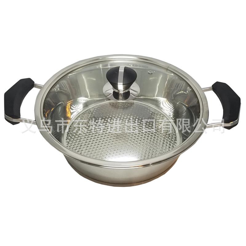 Factory direct sales of stainless steel double-ear hot pot, non-magnetic clear soup pot, household multi-purpose soup pot, gift pot Application Scenario