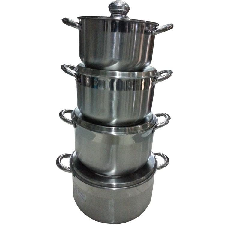 Factory direct sales of stainless steel eight-piece set, all-steel lid pot, soup pot, household multi-functional stewing pot, high-end gift pot