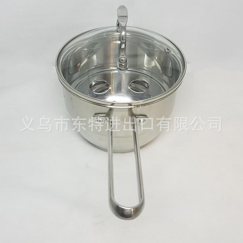 厂家直销不锈钢无磁奶锅家用煮面锅宝宝辅食锅单柄奶锅礼品锅细节图