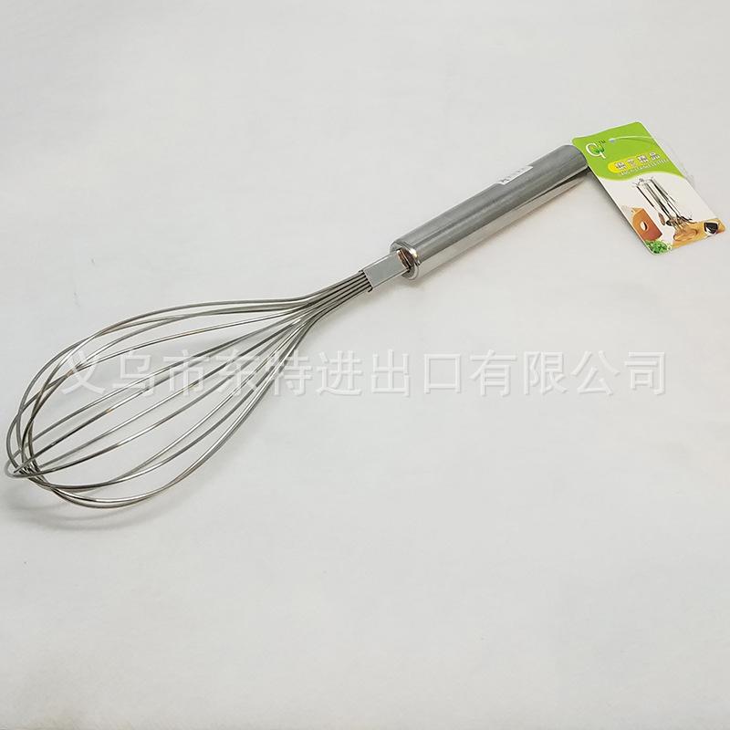Factory direct sales of stainless steel egg beaters, steel-handled household baking supplies, manual egg beaters