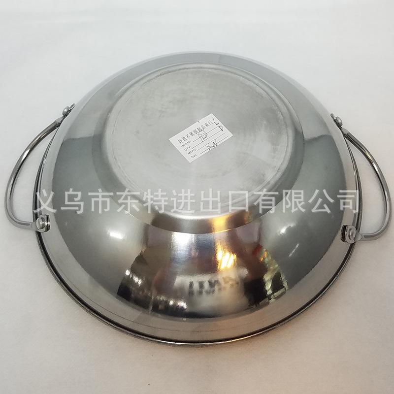 Factory direct sales of stainless steel bars, hotels, restaurants, double-eared flat-bottomed dry POTS, alcohol POTS, high-quality single-person POTS Specification image