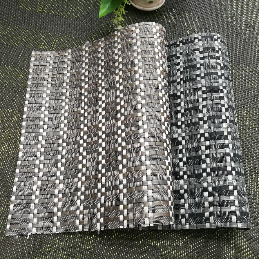 特斯林餐垫PVC餐垫酒店西餐垫隔热垫杯垫等厂家直销白底实物图