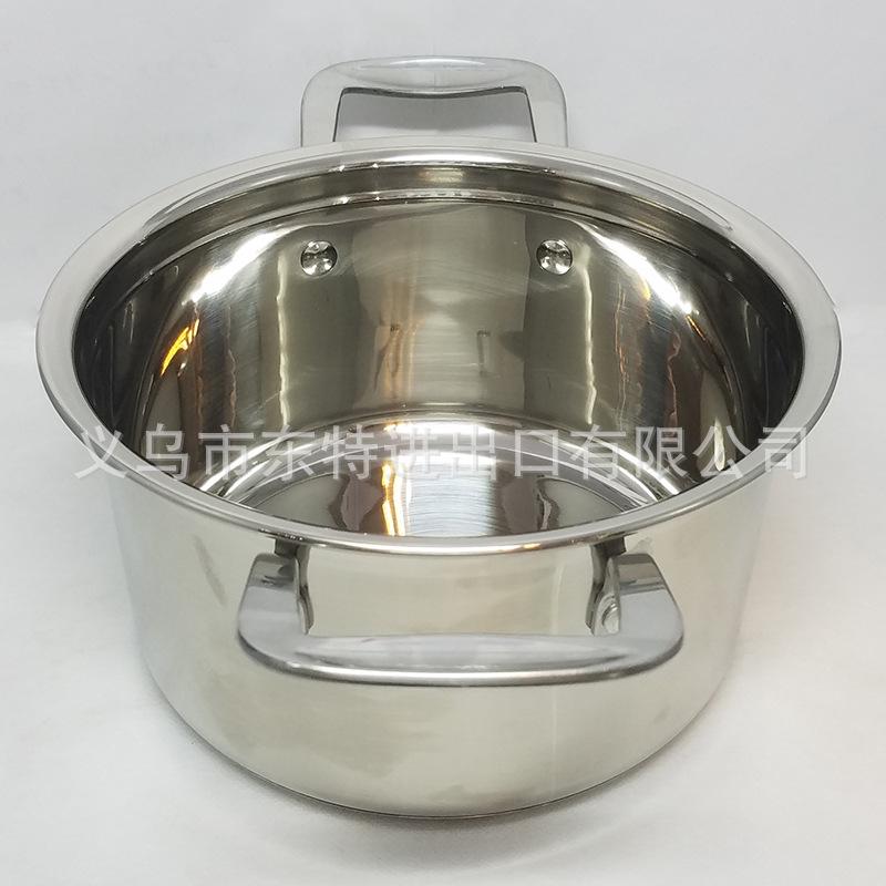 Factory direct sales of stainless steel non-magnetic double-bottom premium soup pot, household multi-purpose noodle cooking pot, soup making gift pot Specification image