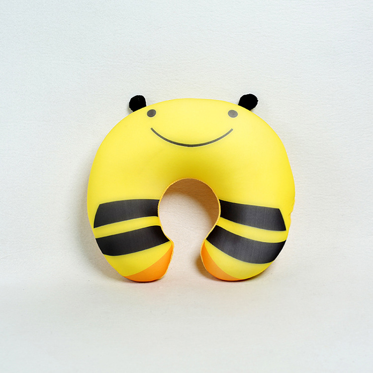 Custom New Cartoon U-Shaped Pillow Car Office Foam Particle Cartoon Neck Pillow Animal Particle U-Shaped Pillow Wholesale Application Scenario