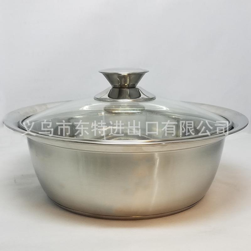Factory direct sales of stainless steel multi-purpose double-base soup pot, household soup pot, noodle soup pot, gift pot