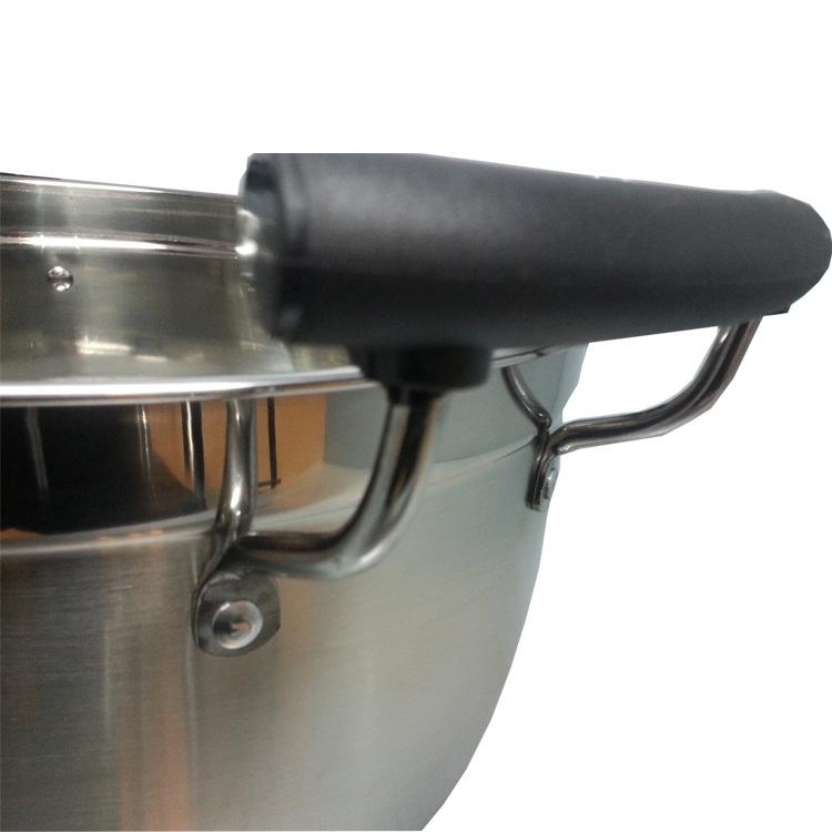 Manufacturer's stainless steel steamer with a double bottom, Korean-style two-layer steamer, steamer cage, household multi-functional export steamer Specification image