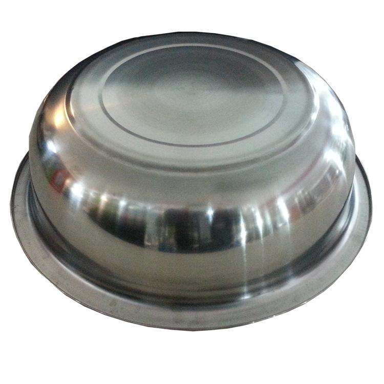 Factory direct sales of stainless steel washbasins for ten yuan. Wholesale supplies from supermarkets, street stalls and night markets. Household vegetable washbasins and laundry basins Specification image