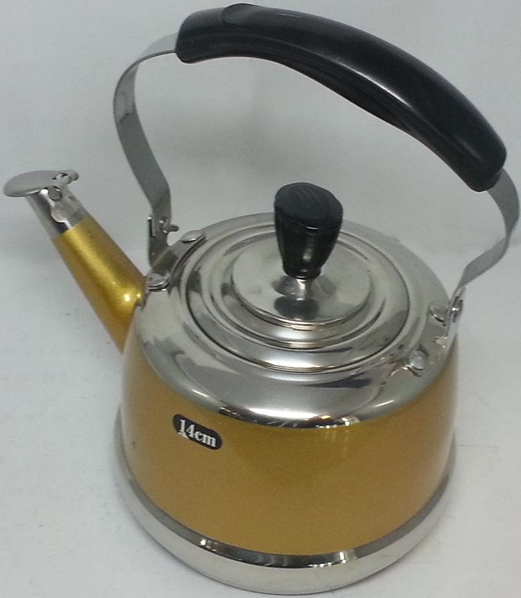 Factory direct sales of stainless steel Yali teapots, Mingyin teapots, Qinyin teapots, colorful teapots with spouts, electric stove universal flat-bottomed teapots details Picture