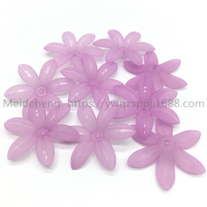 Yiwu frosted flower and leaf six-leaf flower bride's updo, handcrafted hair flowers, hair hairpins, Korean-style wedding hair accessories, earrings and accessories undefined